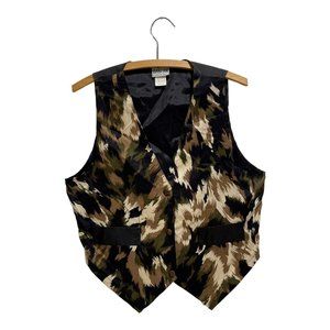 DANI-AN Vintage Abstract Pattern Multicolor V-Neck Sleeveless Vest Size Medium